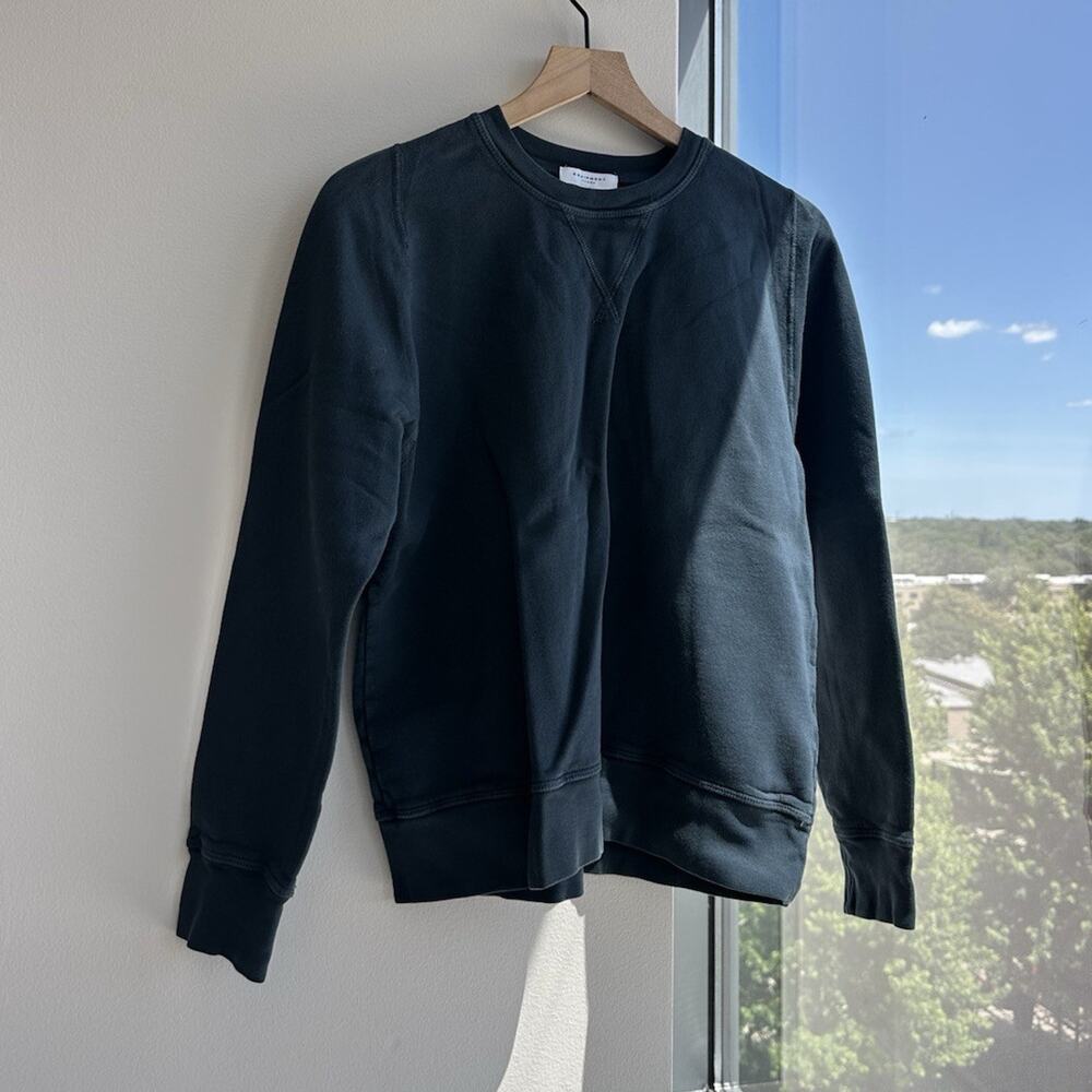 Equipment Femme Women's XS Black Fleece Pullover Crewneck Sweatshirt